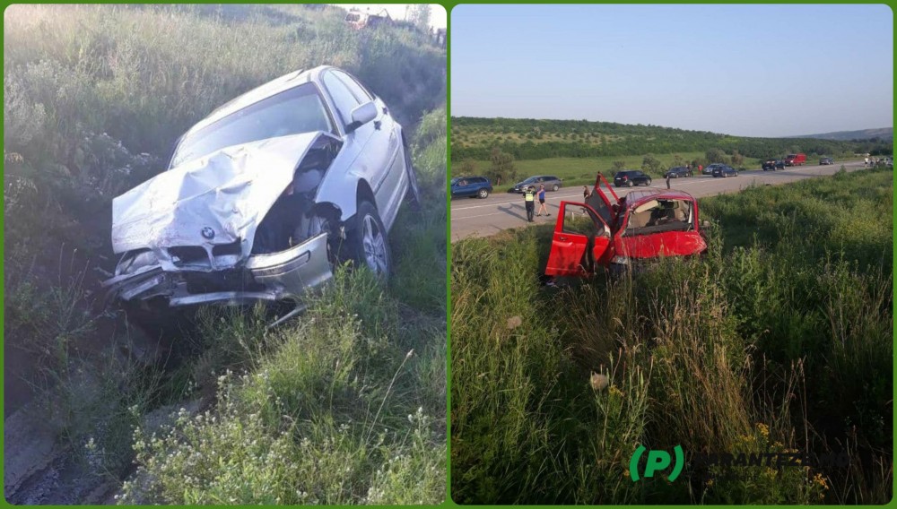 FOTO // Accident TERIBIL la Ialoveni. Un copil de 5 ani a decedat după ce un BMW a tamponat un Volkswagen